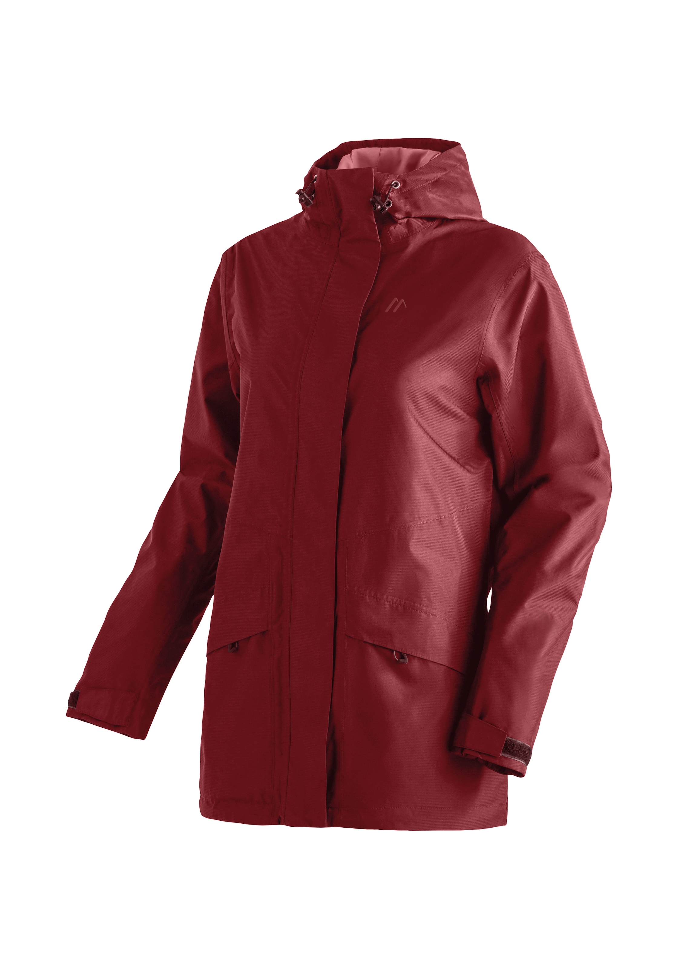 Maier Sports Outdoor Jacket in Red: front