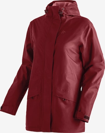 Maier Sports Outdoor Jacket in Red: front