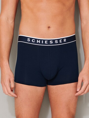 SCHIESSER Boxer shorts ' 95/5 Organic Cotton ' in Blue