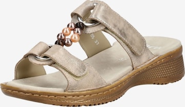 ARA Pantolette in Silber: Vorderseite