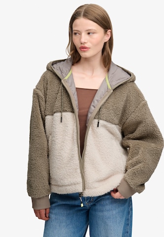 Superdry & Co Φθινοπωρινό και ανοιξιάτικο μπουφάν σε μπεζ: μπροστά