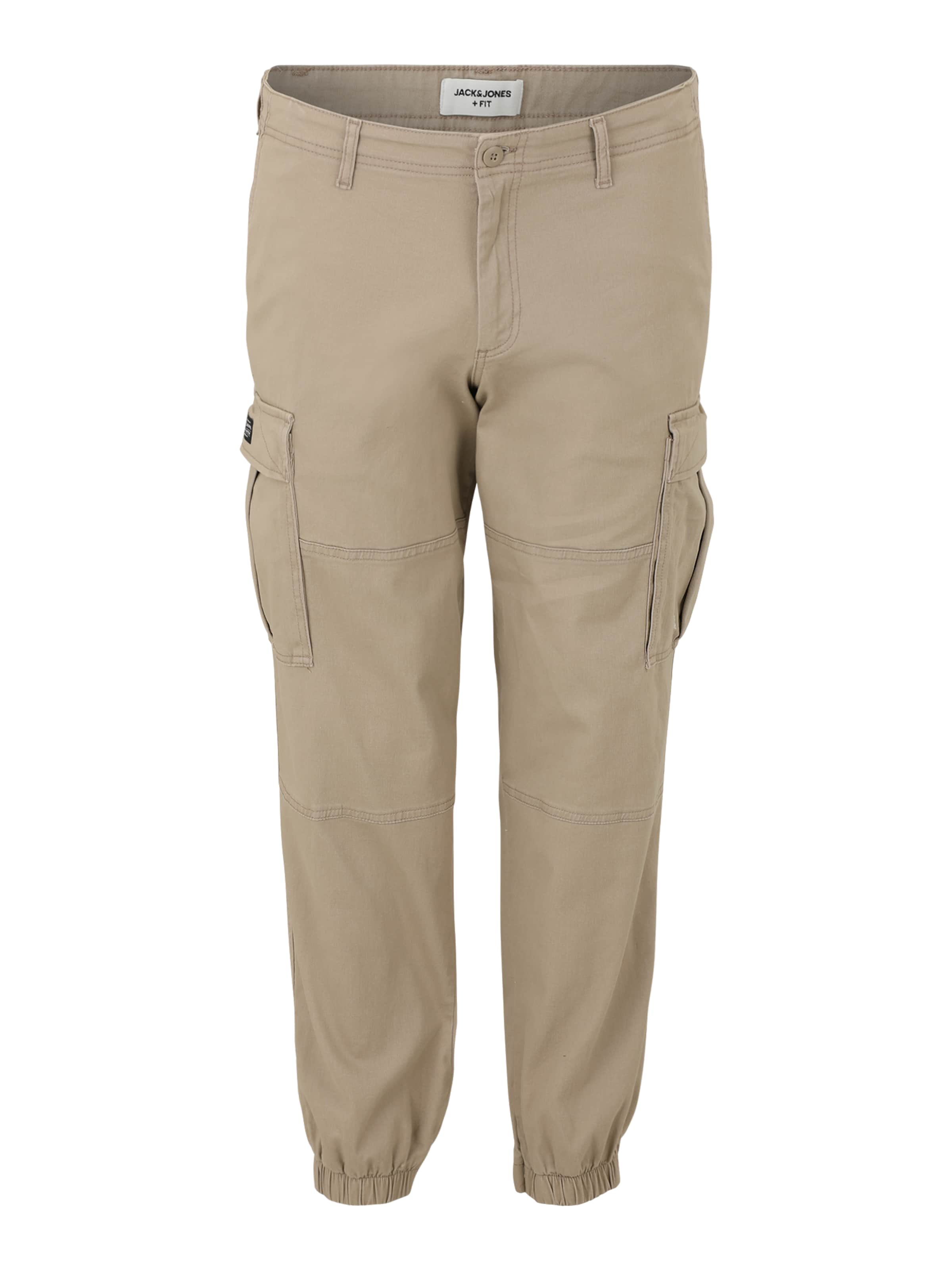 Jack & Jones Plus Обычный Брюки-карго 'JPSTKANE JJJONNIE' в Бежевый: спереди