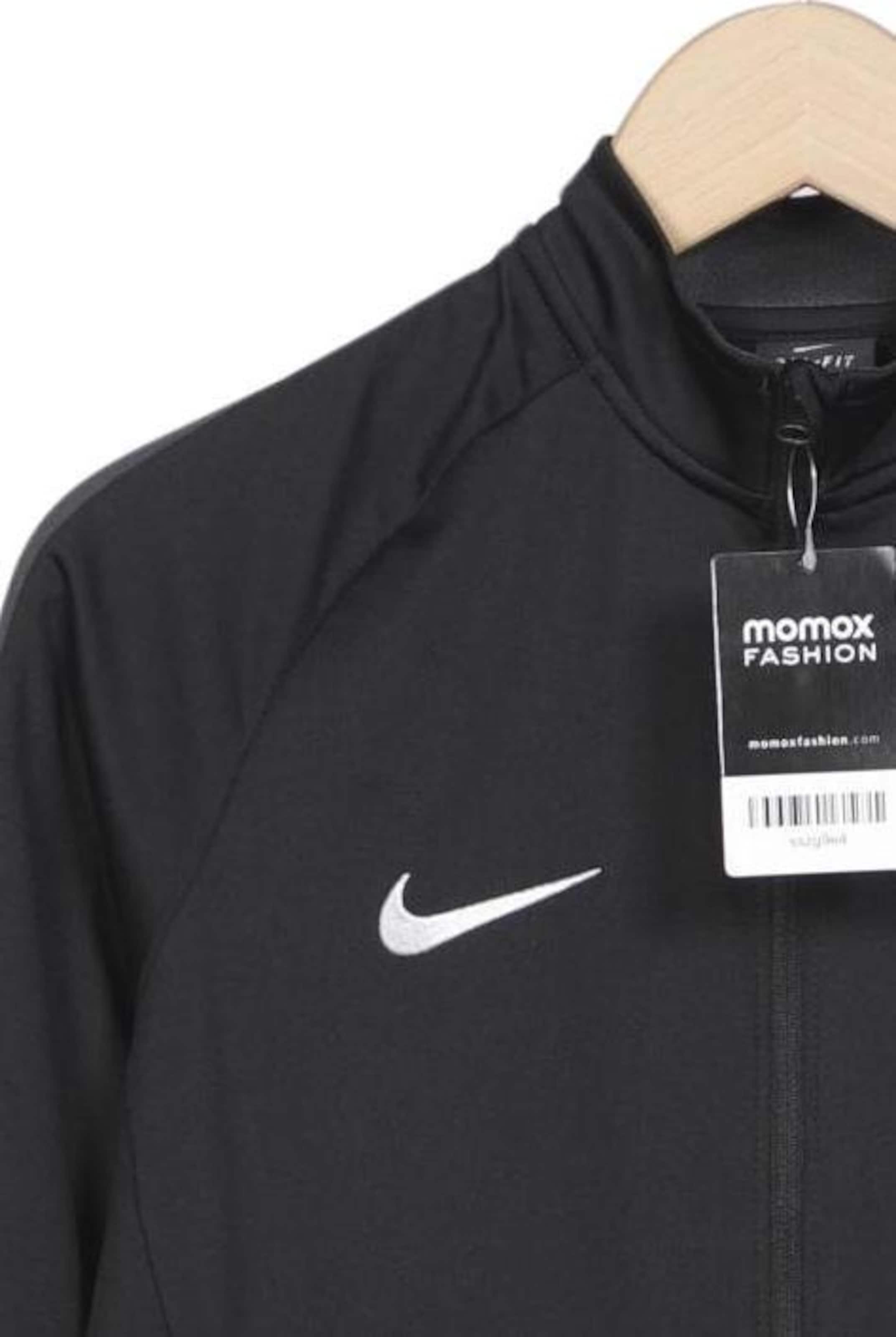 NIKE Sweater M in Schwarz