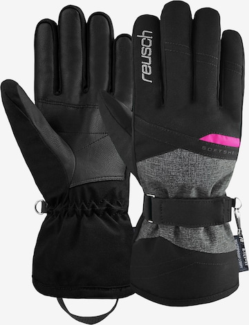 REUSCH Athletic Gloves in Grey: front