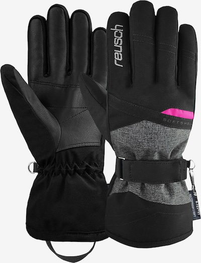 REUSCH Sporthandschuhe in anthrazit / graumeliert / pink, Produktansicht