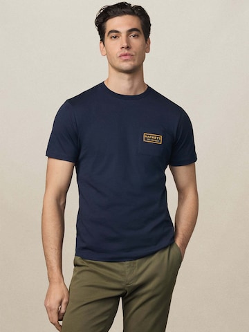 Hackett London T-Shirt 'Heritage Rally' in Blau: Vorderseite