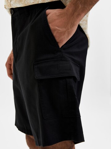 SELECTED HOMME Regular Cargo Pants 'LIAM' in Black