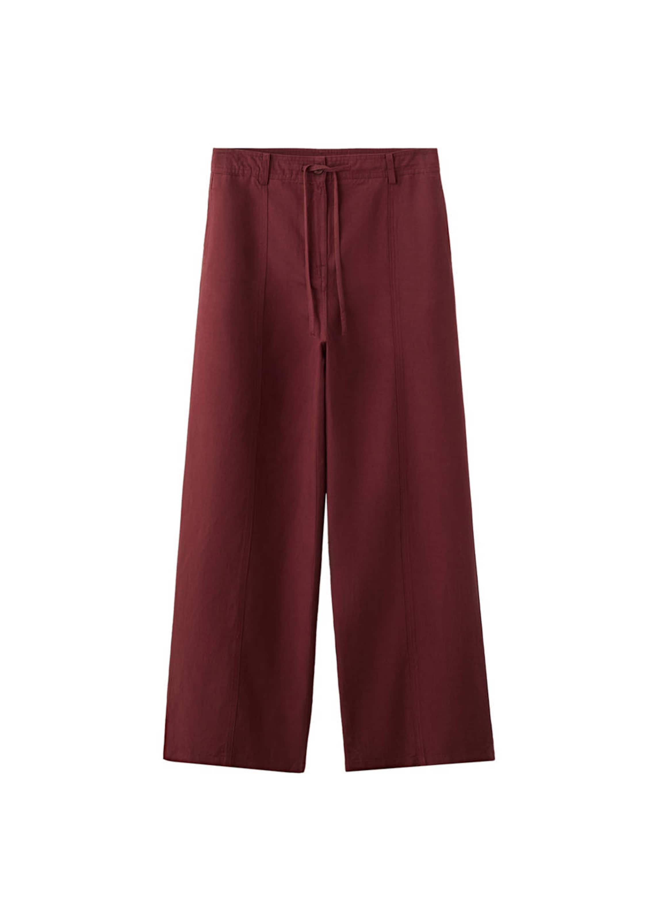 MANGO Wide leg Pants 'Ricardo' in Orange: front