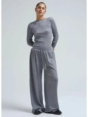 Wide leg Pantaloni 'Barbera Merino' di Seamless Basic in grigio