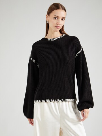 VILA Sweater 'Sigga' in Black: front