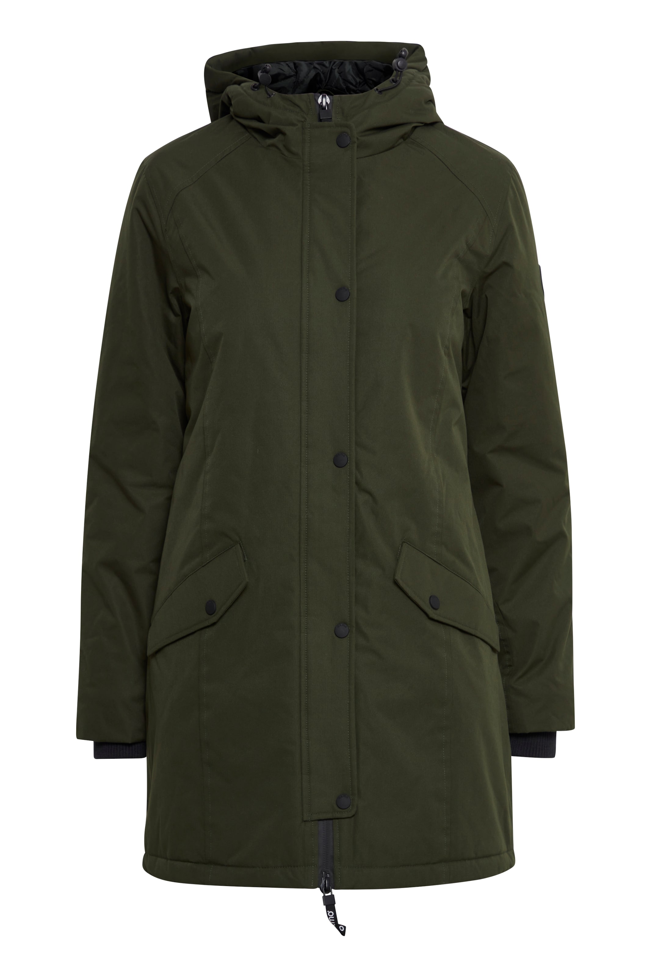 Oxmo Übergangsparka 'Tamila' in Grün: Vorderseite