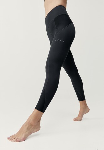 Skinny Leggings 'Reka' Born en noir : devant