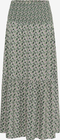 Cream Skirt 'CRTiah' in Green: front