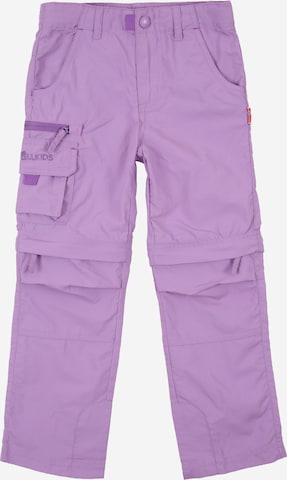 TROLLKIDS Normalny krój Spodnie outdoor 'Oppland' w kolorze fioletowy: przód
