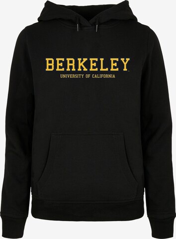 Felpa 'Berkeley University' di Merchcode in nero: frontale