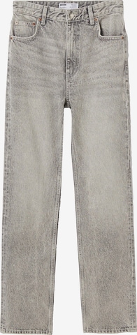 Bershka Regular Jeans in Grey: front