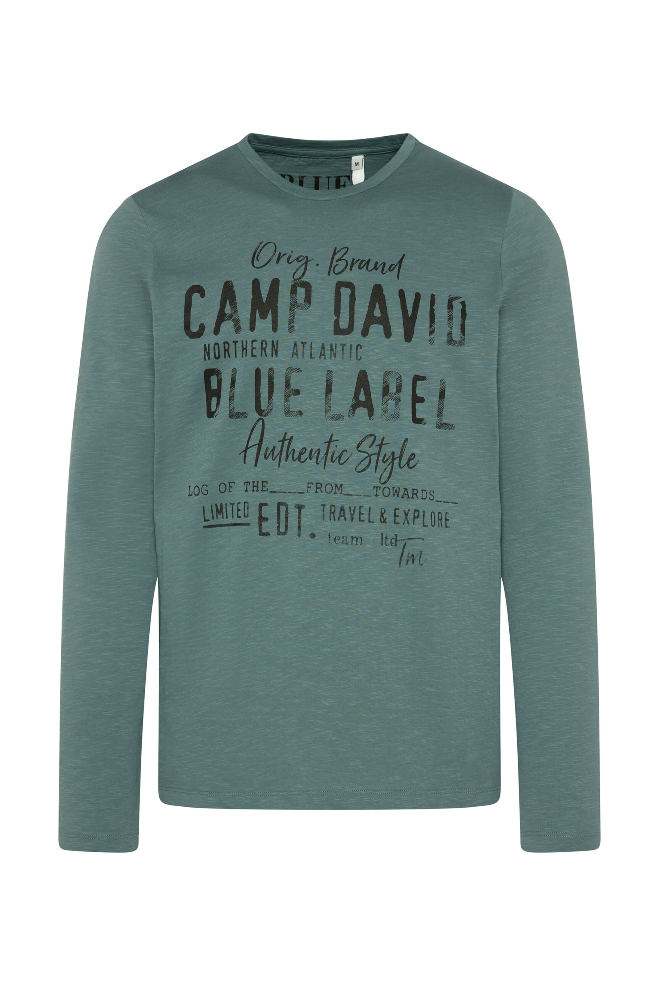 CAMP DAVID Shirt in Green: front