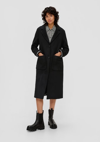 s.Oliver Between-Seasons Coat in Black: front