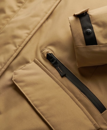 Superdry Winterparka 'City Fishtail' in Beige