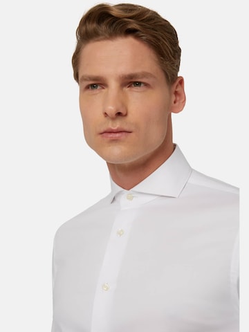 Boggi Milano Slim Fit Hemd in Weiß