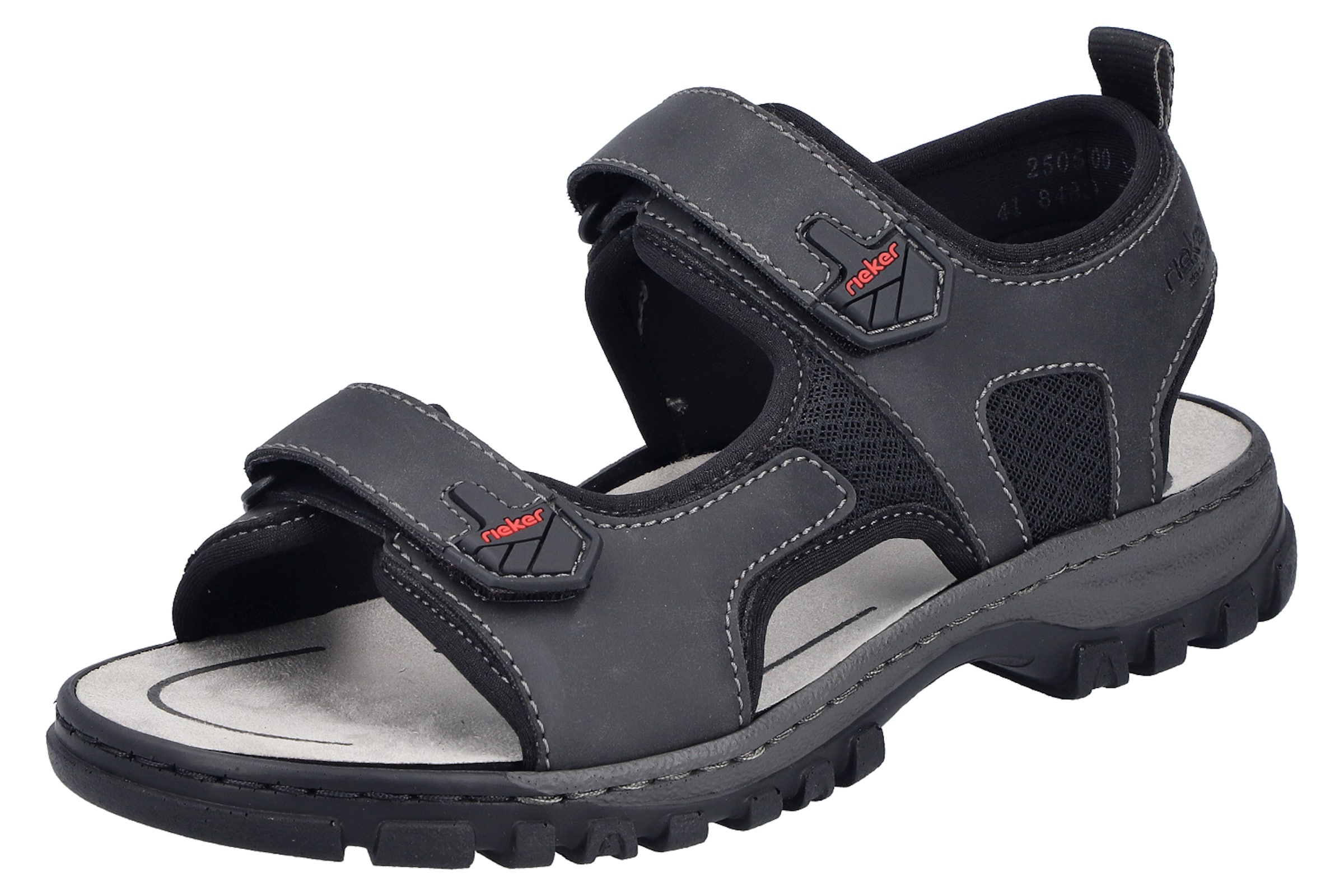 Rieker Trekkingsandale in Schwarz: Vorderseite