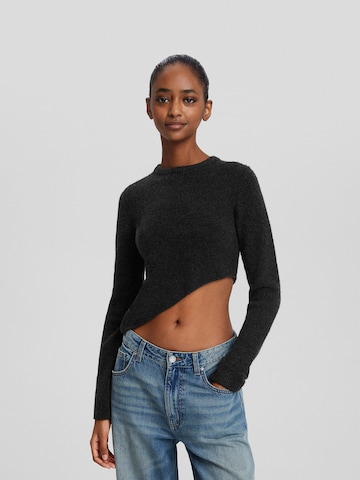 Bershka Sweater in Grey: front