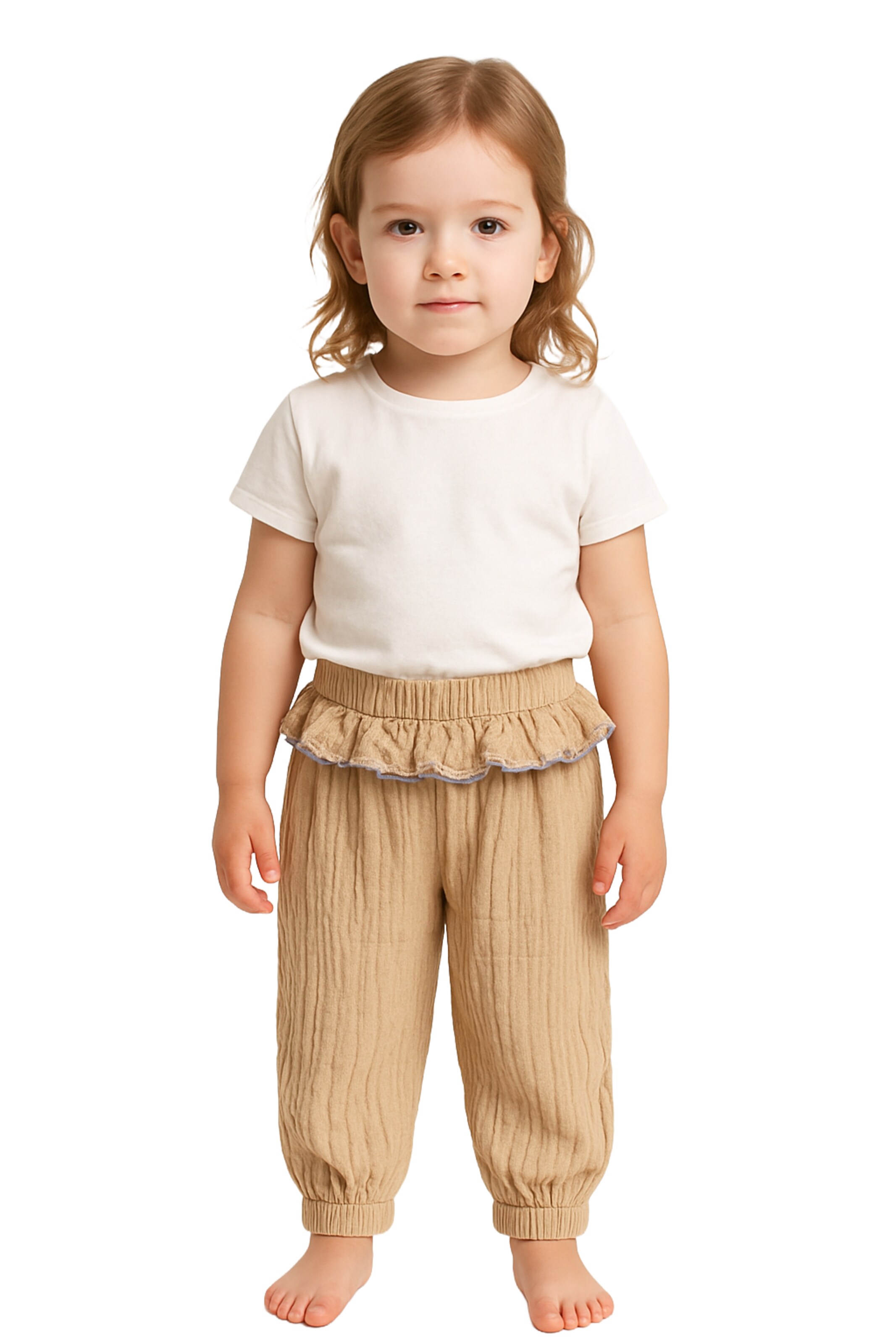 Panço Tapered Trousers in Beige