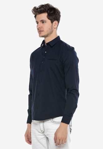 CIPO & BAXX Regular fit Overhemd in Blauw