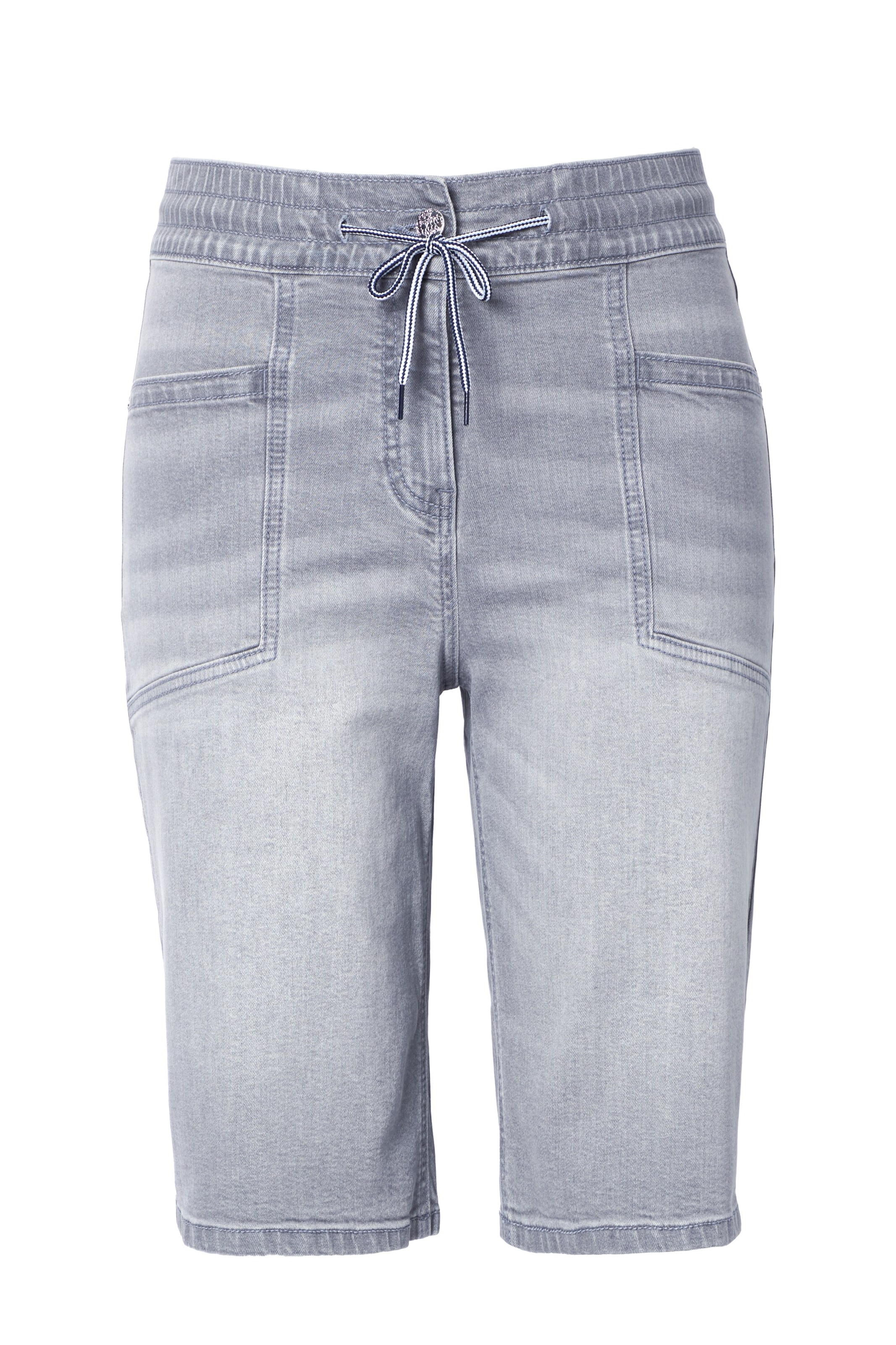 Ulla Popken Regular Jeans in Grey: front
