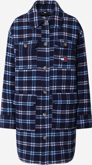 Tommy Jeans Přechodný kabát - světlemodrá / tmavě modrá / bílá, Produkt