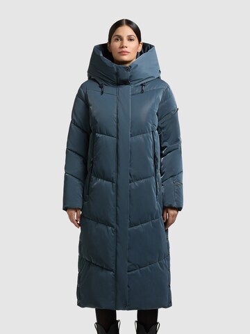 khujo Zimní kabát 'Pulset Shiny' – zelená: přední strana