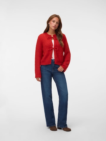 VERO MODA Gebreid vest in Rood