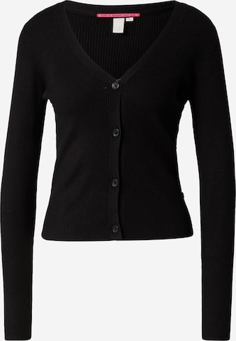 QS Knit Cardigan in Black: front