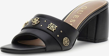 GUESSNatikače s potpeticom 'GAURI' - crna boja: prednji dio