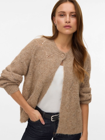 VERO MODA Strickjacke 'VMShell' in Braun