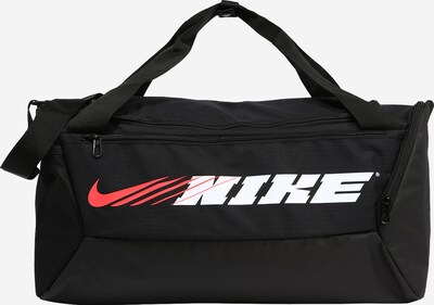 NIKE Спортна чанта 'Brasilia' в корал / черно / бяло, Преглед на продукта
