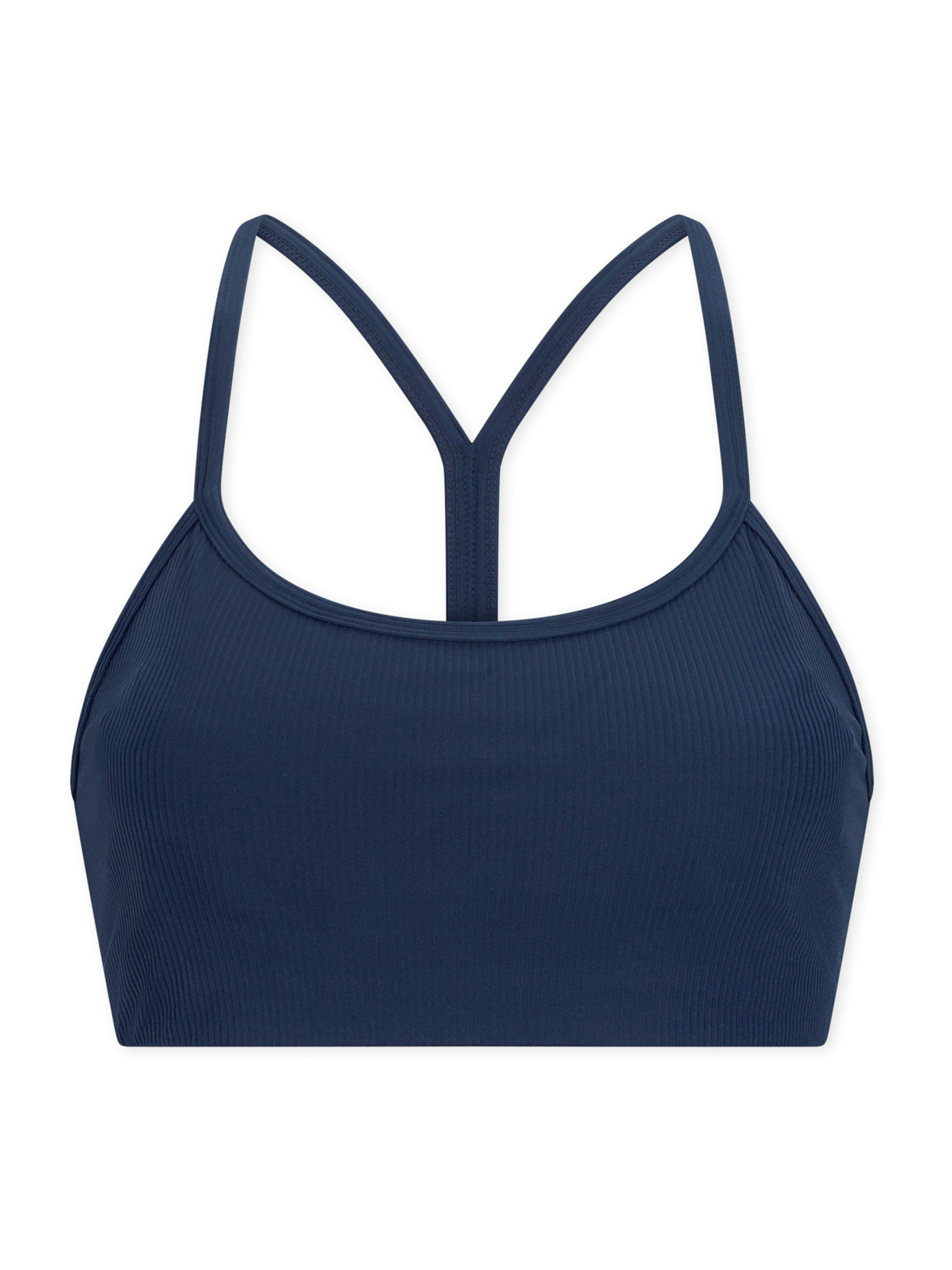 SCHIESSER T-shirt Bra ' Doppelripp - Active ' in Blue: front