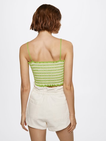 MANGO Knitted Top 'COYOTE' in Green