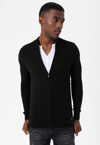 Jimmy Sanders Knit Cardigan in Black