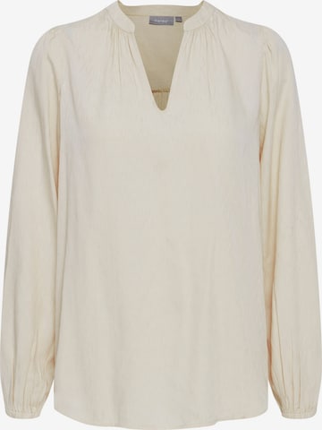 Fransa Blouse in Beige: voorkant