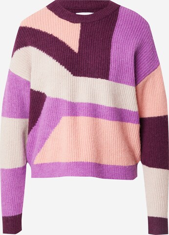 NÜMPH Sweater 'NINA' in Purple: front