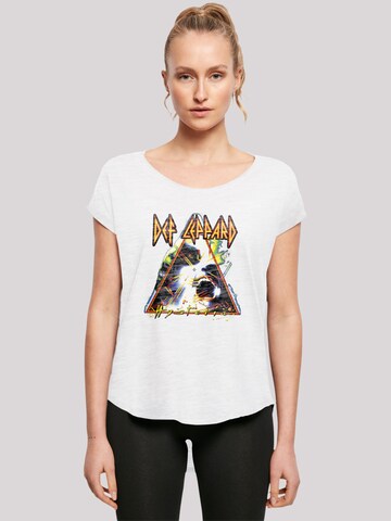 F4NT4STIC T-Shirt 'Def Leppard Hysteria' in Weiß: Vorderseite