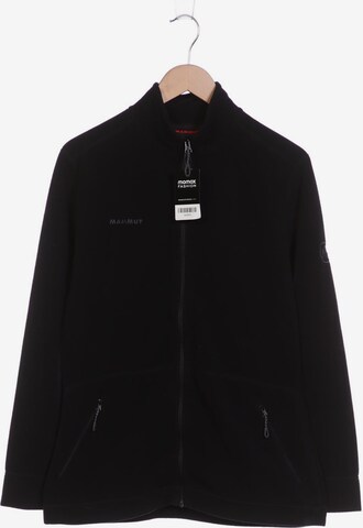 MAMMUT Sweatshirt & Zip-Up Hoodie in XL in Black: front