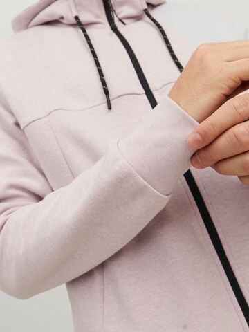 JACK & JONES Sweatjakke i lilla