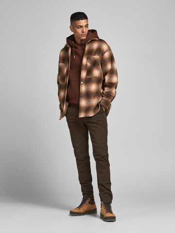 JACK & JONES Демисезонная куртка 'Cane' в Коричневый