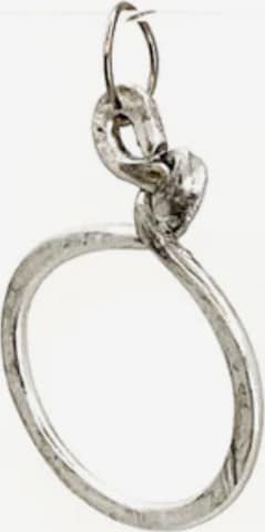 d'ecolife Essentials Pendant 'O Letter' in Silver: front