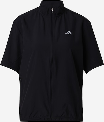 ADIDAS PERFORMANCE Athletic Jacket 'RUN IT' in Black: front