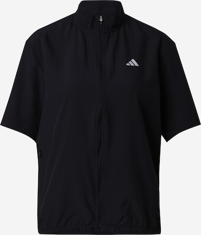 ADIDAS PERFORMANCE Veste de sport 'RUN IT' en noir / blanc, Vue avec produit