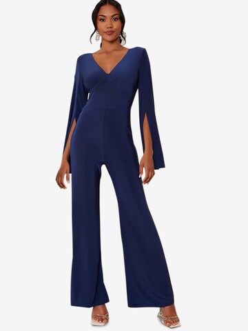 Chi Chi London Jumpsuit in Blauw: voorkant