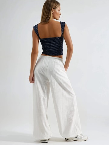 Busem Wide Leg Hose in Weiß